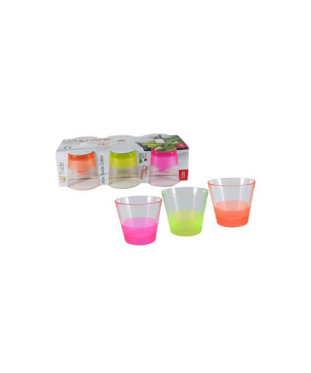 Bicchiere Decoro Fascia Fluo