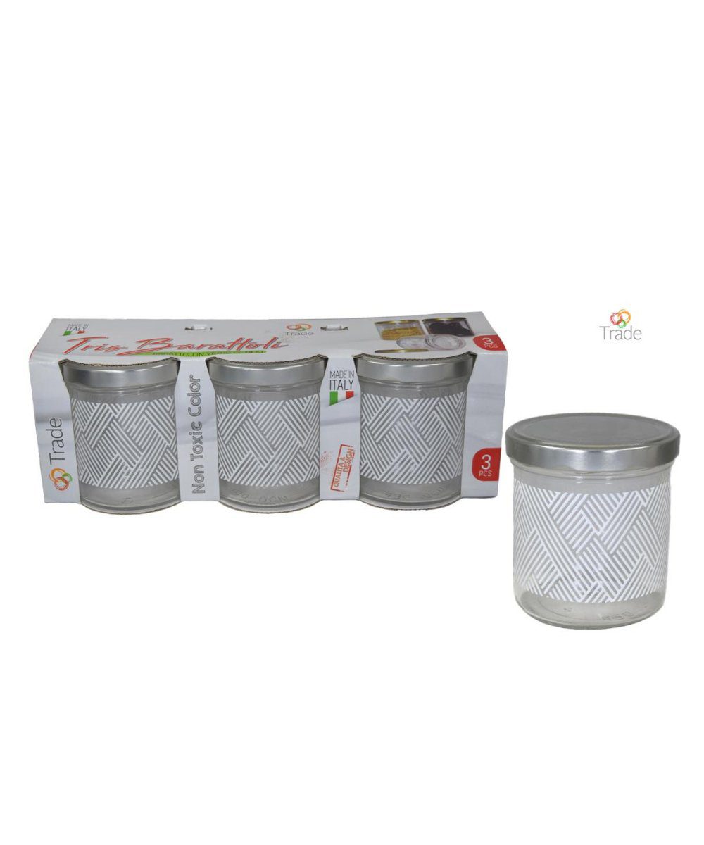 Tris Barattoli cc 800 CT Dec Sister Bianco