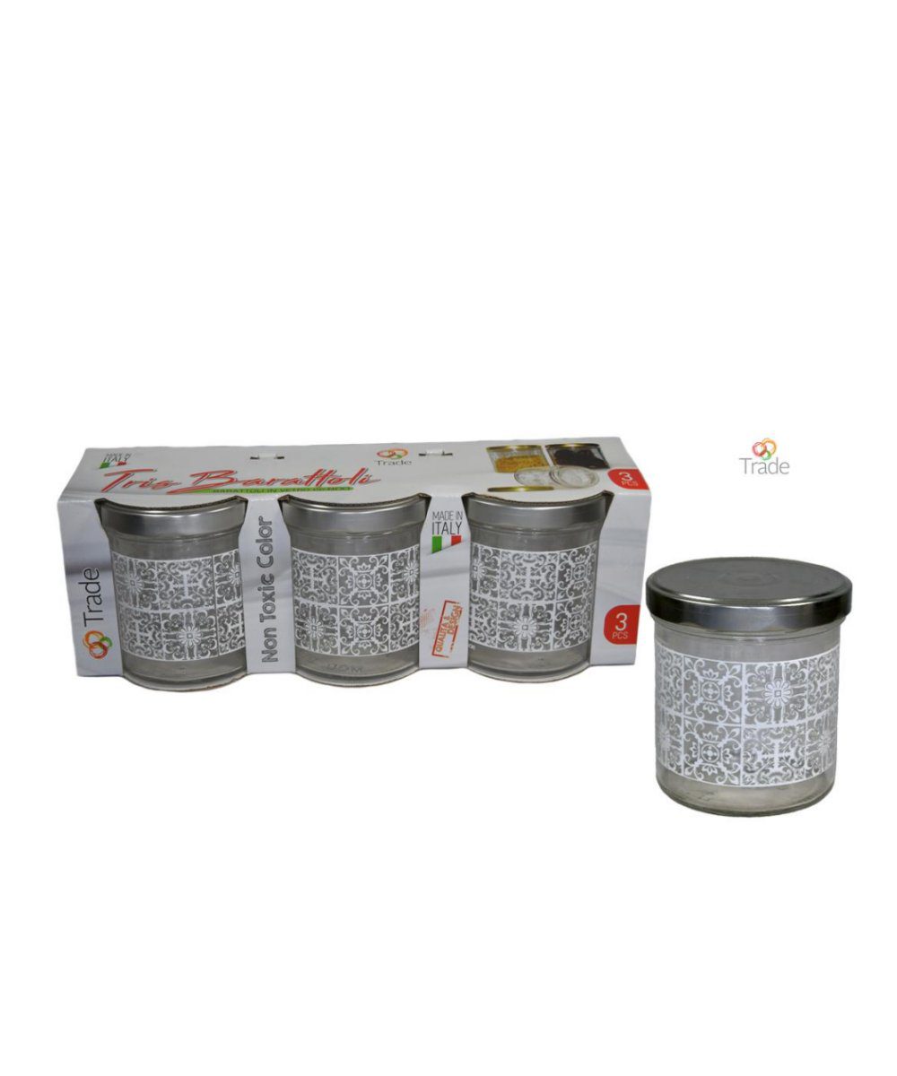 Tris Barattoli cc 800 Telhas Bianco disegno