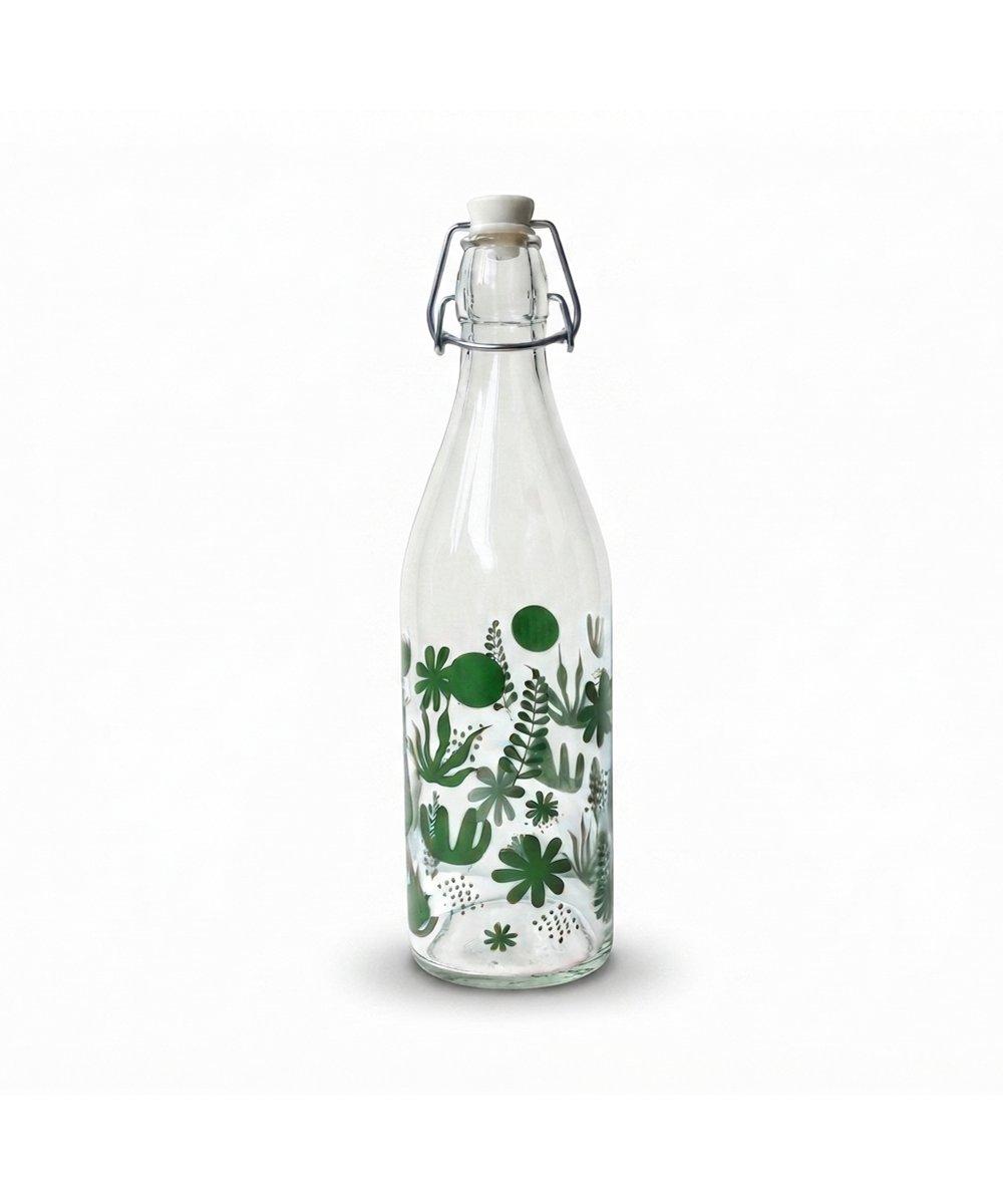 Bottiglia per Sciroppo 1000 ml bali in pacchi da 12 colore verde
