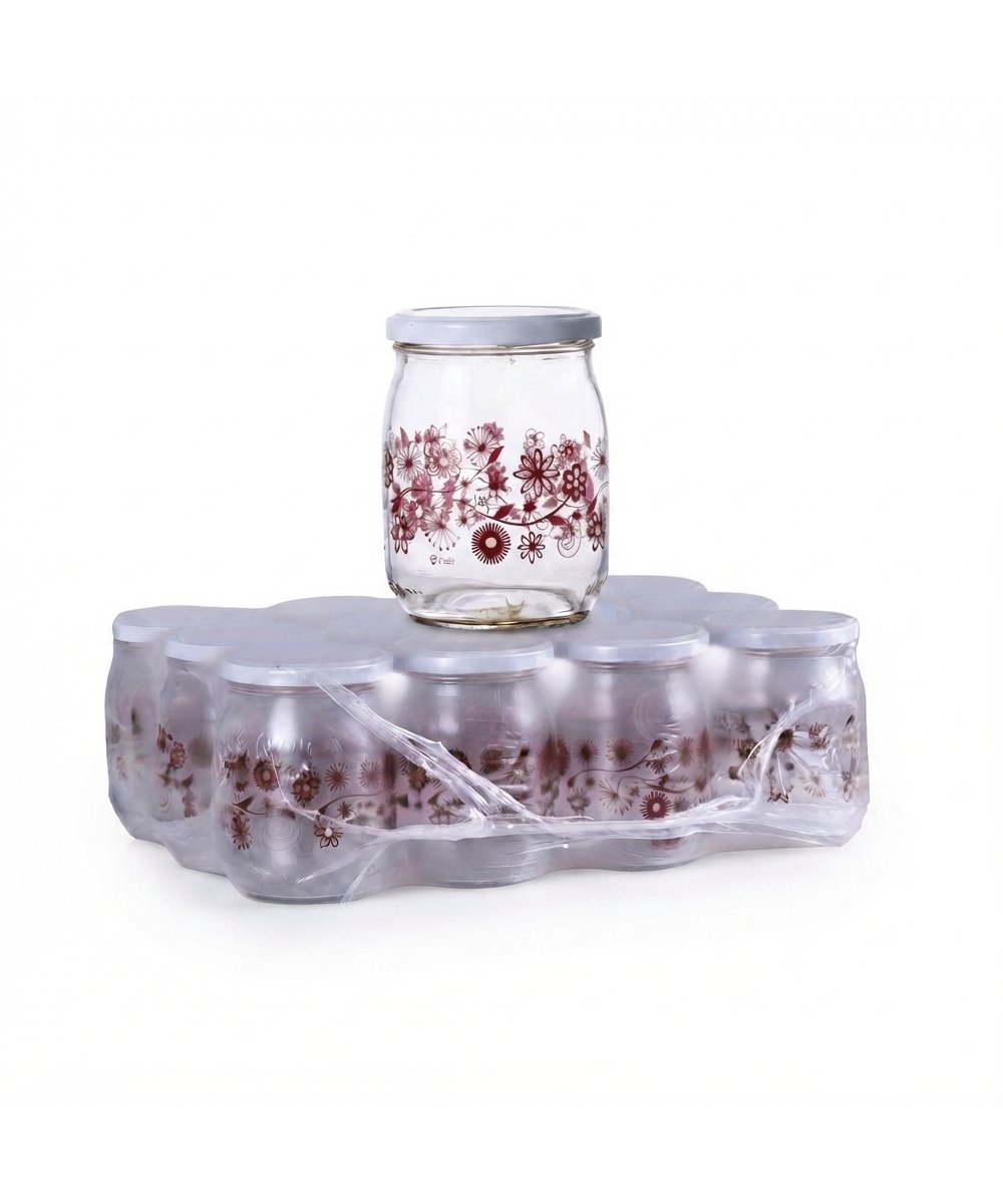 Vaso Per Conserve alimentari 580 ml con tappo in pacchi da 12 pezzi Arancio